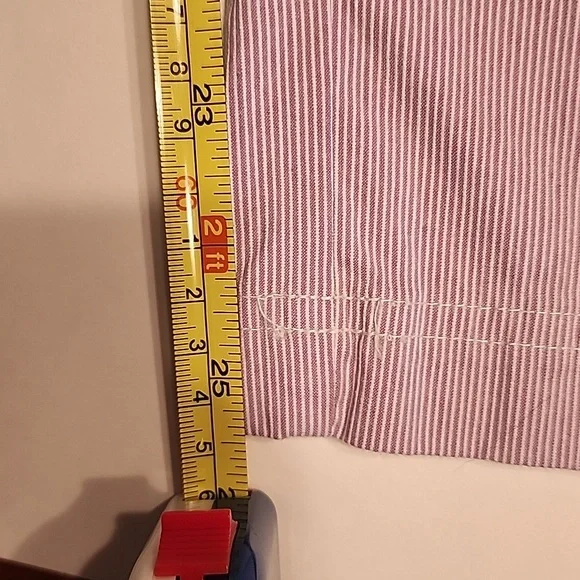CHRISTOPHER & BANKS Lavender and White Pinstripe Ankle Pants Size 12 Petite - Picture 11 of 12